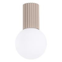 Taupe spalvos lubinis šviestuvas ø 12 cm su stiklo gaubtu Orbital – Sollux