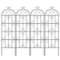 4 dalių metalinis sodo groteles 180x51 cm