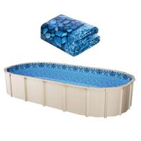 Ovalaus baseino danga 12x24ft su perdangomis