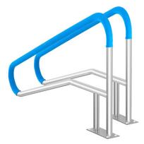 Nerūdijančio plieno turėklai 1395 x 810 mm baseinams