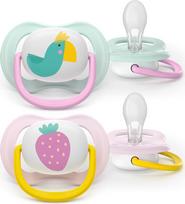 Philips Avent - Ultra air soother, 0-6 m, Light green/light red