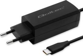 Qoltec 90W GaN charger 5V 20V 3A 4.5A USB C 3.1