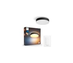 Philips - LED dimeriuojamas lubinis šviestuvas Hue ENRAVE M LED/19,2W/230V juodas+ nuotolinio valdymo pultas