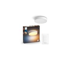 Philips - reguliuojamas LED lubinis šviestuvas Hue ENRAVE M LED/19,2W/230V baltas + nuotolinio valdymo pultas