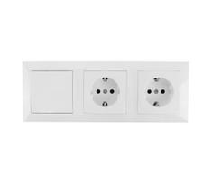 Aigostar - RINKINYS 2x sieniniai lizdai su jungikliais 2x16A/250V SCHUKO
