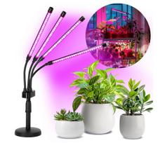 Reguliuojama LED stalinė lempa augalų auginimui VITARO 4xLED/10W/230V juoda