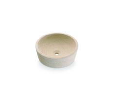Bathco 00307 - Pastatomas ant stalviršio praustuvas DUAL, Ø 40,5 cm, akmuo/smėlinė