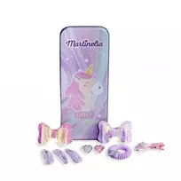 Martinelia Plaukų aksesuarų rinkinys mergaitėms Tin Box Unicorn