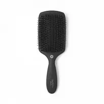 HH Simonsen Plaukų šepetys su natūraliais šereliais Paddle Smooth Brush Black