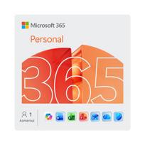 Microsoft 365 Personal paketo (Word, Excel, PowerPoint, OneNote, Outlook, Publisher, Access, Copilot) ir jo papildomo internetinio serviso, skirta 1 asmeniui, 1 metų naudojimo prenumerata, elektroninis produkto raktas pakuotėje Eu rinkai, daugiakalbė versija
