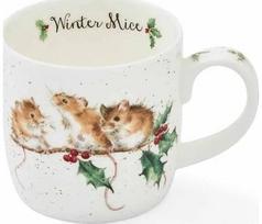 Kaulinio porceliano puodelis WRENDALE Winter Mice