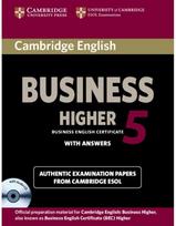 Cambridge English Business 5 Higher Self-study Pack (Students Book with Answers and Audio CD)