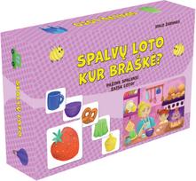 Stalo žaidimas SPALVŲ LOTO. KUR BRAŠKĖ