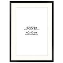 Nuotraukų rėmelis su passe-partout, FRAMAI, juodas rėmelis 50×70 cm su passe-partout langu 40×60 cm nuotraukai