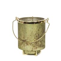 Stiklinė žvakidė ART GLASS Bronzos spalva 16x16x18.5cm