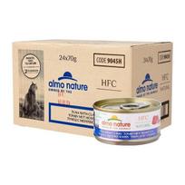 Almo Nature HFC Tuna with Clams 70gx24 tunas su moliuskais konservai katėms