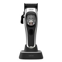 Plaukų kirpimo mašinėlė OSOM Professional PRIME belaidė, minimali ilgis 0,5 mm, sidabrinė