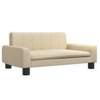 Vaikiška sofa vidaXL, smėlio spalvos