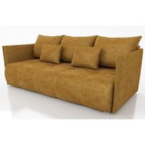 Sofa-lova Nesta, geltona, draugiškas gyvūnams audinys