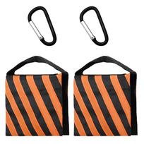 2PCS Professional Empty Weight Bags Photography Sandbags with Clip for Camera Tripods Stabilization and Boom Arm Support 1