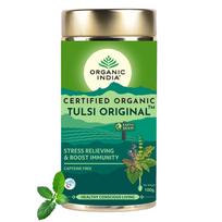 Organic India Tulsi Originalus žolelių arbatos lapeliai 100 g pakuotė Atsipalaidavimui, kasdieniam virimui ir natūraliai aromatinei patirčiai