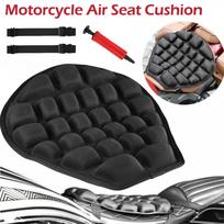 3D Motociklo Oro Sėdynė Spaudimo Atleidimas Patogi Pagalvėlė Neslystanti Komforto Balnelio Pagalvėlė Pripučiama Juoda Moto Sėdynė 37.5X36X4CM CHINA