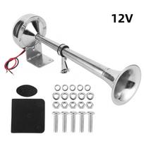 12V/24V poliruoto nerūdijančio plieno vieno trimito garsinio garso žemas tonas, skirtas jūrų valčių sunkvežimių sunkvežimių priekabų priekaboms