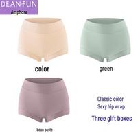 Deanfun Women's Cotton Mid-Waist Boyshort Underwear 3-Pack 3XL
