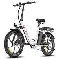 Elektrinis dviratis sulankstomas FAFREES 20  250W variklis Elektrinis dviratis suaugusiems Didžiausias greitis 35km/h 36V 20AH Nuvažiuojamas atstumas 90km Apkrova 150kg F20+ 36V 20AH balta