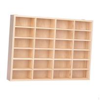 1/64 Modelinio Automobilio Vitrina Laikymo Organizatorius Rankdarbiams Ideali Dovana Modernus Namų Dekoras Sieninis tvirtinimas 24 skyreliai