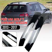 2 vnt. automobilio galinio lango šoninio spoilerio priekinio stiklo apdailos dangtelio, blizgios juodos, skirtos VW Golf 7 Variant universalui (2013–2017 m.) CHINA