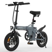 Elektrinis dviratis sulankstomas ESKUTE F100 250W variklis miesto elektrinis dviratis didžiausias greitis 25 km/h 36V 9AH nuvažiuojamas atstumas 60 km apkrova 120 kg No accelerator (25Km/h) pilka