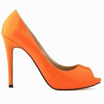 Moteriški Siurbliai Platforma Stiletai Vasariniai 11 cm Seksualūs atviri aukštakulniai sandalai Elegantiški Peep Toes Pumps Vestuviniai batai 35 oranžinė