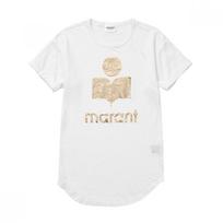 ISabelle Marant TS0004fa A1n10e Whlg Koldi Coldi Linen Women S Short Sleeve Tee TS0004FA A1N10E WHLG (XS)