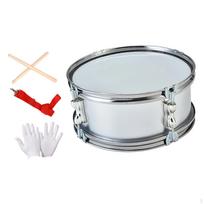 11 colių būgnas su reguliuojamu dirželiu ir būgnų lazdelėmis, muzikos instrumentas paaugliams, pradedantiesiems, Red