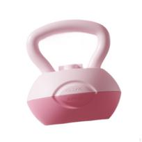 Vandeniu užpildytas kettlebell, Treniruočių priemonė sėdmenų raumenims, Reguliuojamas svoris nuo 2-4 rožinė