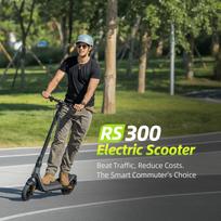 CUNFONG RS300 10 colių elektrinis paspirtukas 500W variklis Baterija 36V/10.4Ah Maksimalus greitis 30KM/H Patogus miesto kelionėms elektrinis paspirtukas RS300——Black&Gray juoda