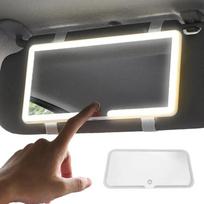 Nešiojamas automatinis kosmetinis veidrodėlis su pritemdomu LED, automobilio skydelio nuo saulės veidrodėlis, transporto priemonės vidiniai veidrodėliai, vidinės atsarginės dalys CHINA