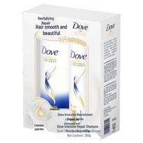 Dove Intensyvaus atstatymo šampūnas ir kondicionierius