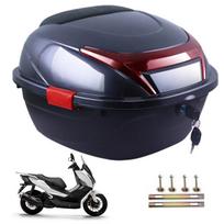 Motociklo bagažinė Motociklo bagažo dėžė Viršutinis laikiklis Ergonomiška dėžė Didelė motociklo laikymo vieta Viršutinis laikiklis Vandeniui atspari dėžė pilka spalva