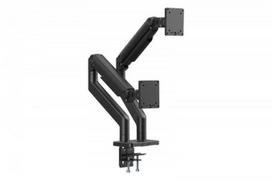 DIGITUS Dual Monitor Mount 2x45inch 2x20kg Mechanical Spring VESA: 75x75 100x100 Black