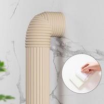 Karščiui atspari lipni putplasčio vamzdžių apvyniojimo juosta su papildomai storu kempiniu vandens vamzdžių apsaugai nuo užšalimo ir šilumos izoliacijai žiemą 1PCS&2M smėlis