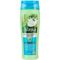 Vatika „ Tropical Coconut“ multivitamininis blizgesį suteikiantis šampūnas su kokosu – 400 ml