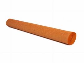 Popierius krepinis 50cmx2.5m 180g/m2, Nr.610 Orange-Pumpkin