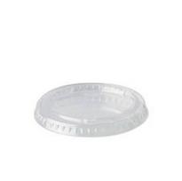 Vienkartinis dangtelis KRAFT, 60/90/120 ml  indeliams, PET, D 6 cm, 50 vnt