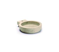 Bathco 00338 - Ant stalviršio montuojamas praustuvas ICONO 40x45 cm akmens/smėlinė