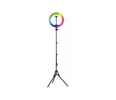 Winner Group - LED RGB reguliuojama grindinė lempa su stovu ir laikikliu vlogams LED/10W/5V