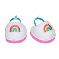 BUILD-A-BEAR AVALYNĖ Šlepetės su vaivorykštėmis