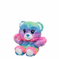 BUILD-A-BEAR MINI BEANS Pliušinis vaivorykštinis vakarėlio meškutis