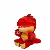 BUILD-A-BEAR MINI BEANS Pliušinis raudonas dinozauras